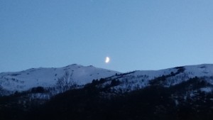 Ansokhornet in maan- en nachtlicht